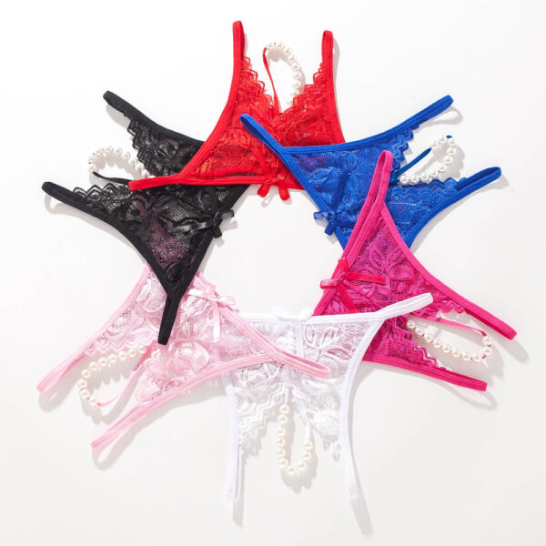 Sexy Pearl Lace Underwear Erotic G-string - Image 6